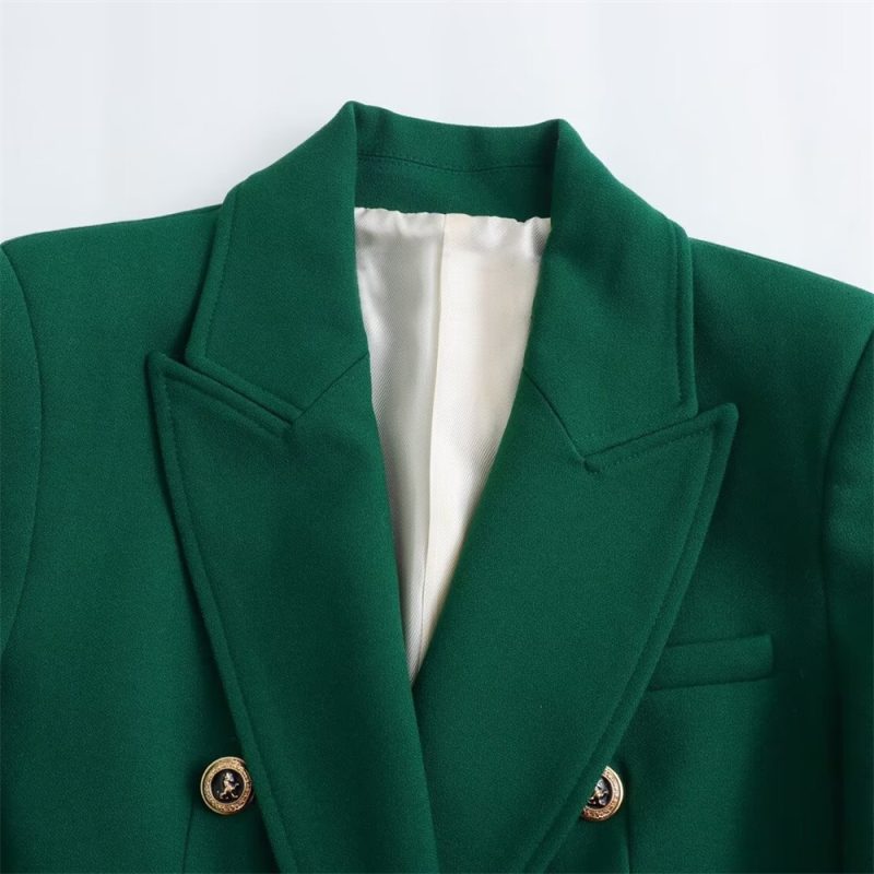 PB&ZA 2024 Summer New Women's Fashion and Elegance Versatile Slim Fit Multi color Suit Coat - Image 4