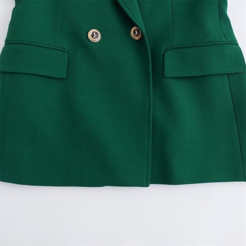 PB&ZA 2024 Summer New Women's Fashion and Elegance Versatile Slim Fit Multi color Suit Coat - Image 6