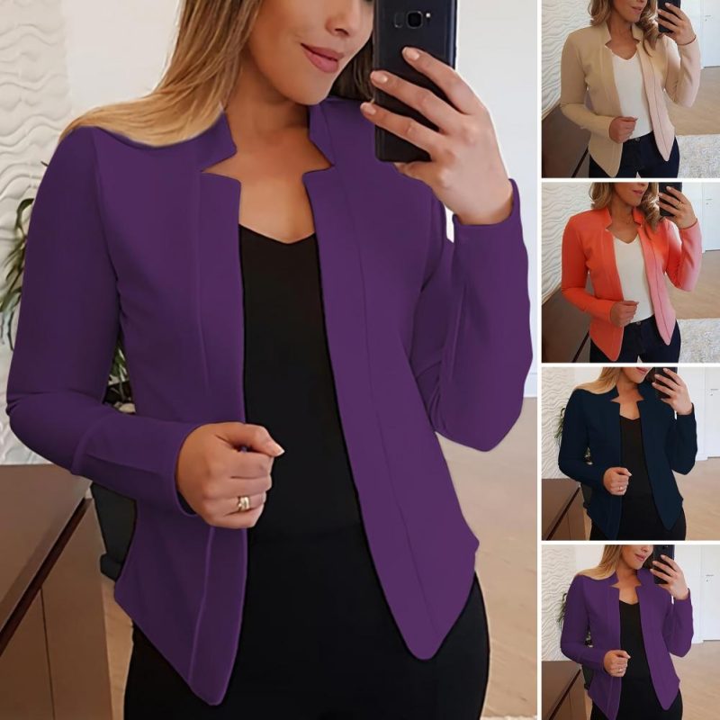 Trendy Women Slim Fit Business Outwear Plus Size Spring Coat OL Style Lady for Work Mujer 2022 Fashion Ins - Image 2