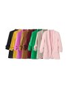TRZA Women Fashion Office Wear Open Blazer Coat Vintage Long Pleated Sleeves Flap Pockets Female Outerwear Chic Tops