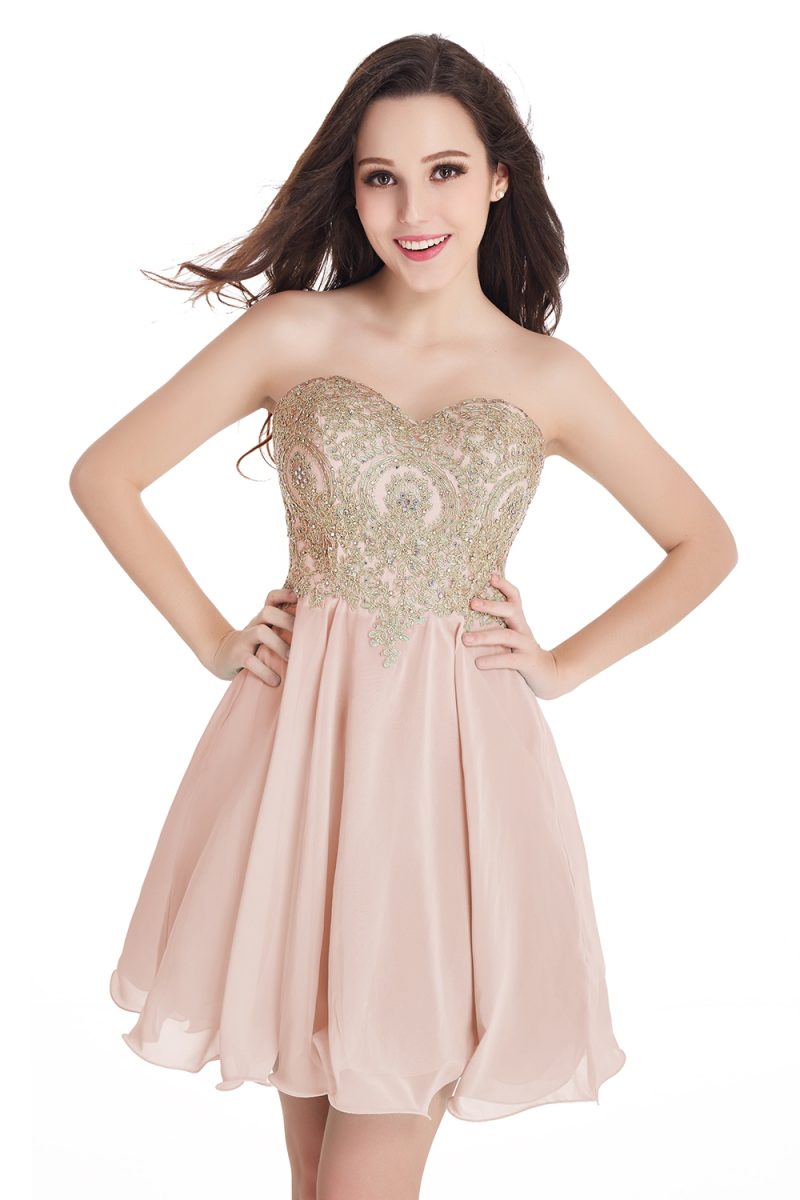 Newest Dusty Pink Sequins Lace Cocktail Dresses With Sashes Sexy V neck A Line Chiffon Short Party Gowns For Prom Evening 2025 - Image 8