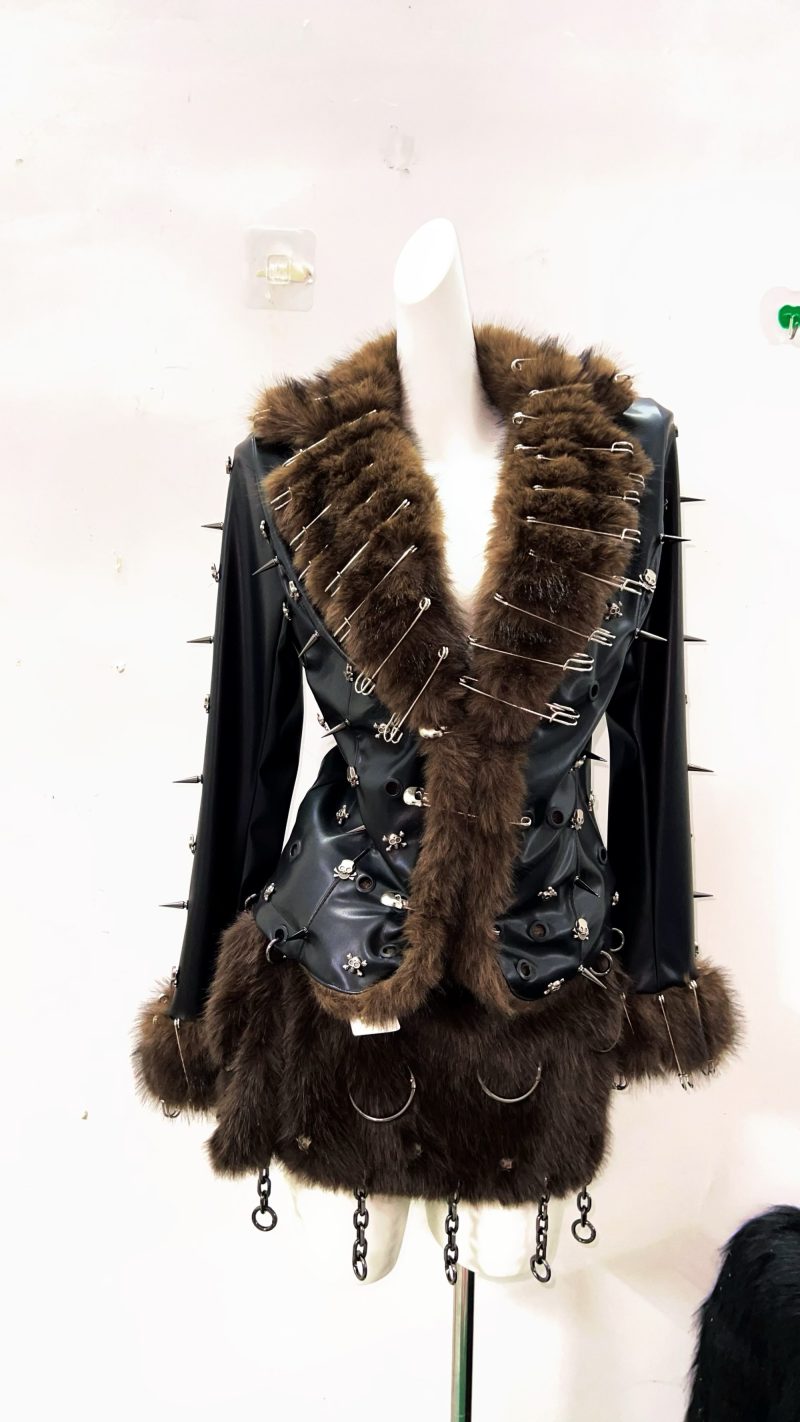 Gothic Leather jacket harajuku Leather jacket vintage Leather jacket Skull Leather jacket Punk Leather jacket gothic clothes - Image 4