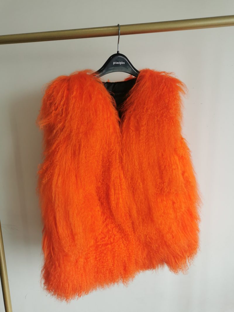 New Real Sheep Fur Vest 100% Natural Mongolia Fur Gilet Pure Long Fur Genuine Fur Oversize Vest ksr801 - Image 10