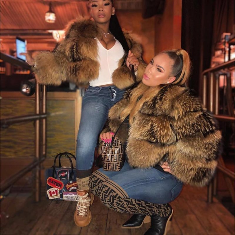 MAOMAOKONG Super Hot Winter Women Luxury Thick Real Raccoon Fur Coat Natural Fox Fur Jacket Plus Size Furry Jackets Female Vest - Image 2