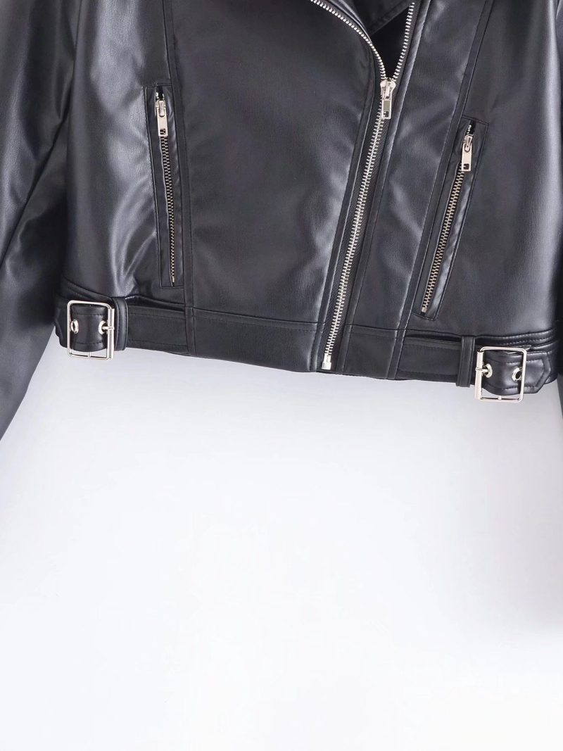 New Arrival brand Winter Autumn Green Motorcycle leather jackets Pink leather jacket women leather coat slim PU jacket Leather - Image 13
