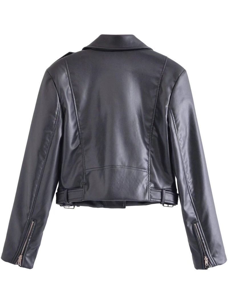 New Arrival brand Winter Autumn Green Motorcycle leather jackets Pink leather jacket women leather coat slim PU jacket Leather - Image 16