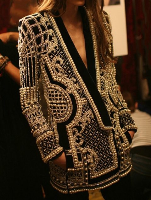 Women Suit Jacket V-Neck Long Sleeved Bubble Bead Print Retro Elegant Fashion Trend Versatile Loose Comfortable Suit Overcoat