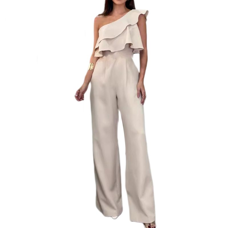 Women Sleeveless Long Jumpsuit 2025 Summer Wide Leg Pant Casual Waisted Tank Rompers Playsuit Office Lady Elegant Pocket Overall - Image 9