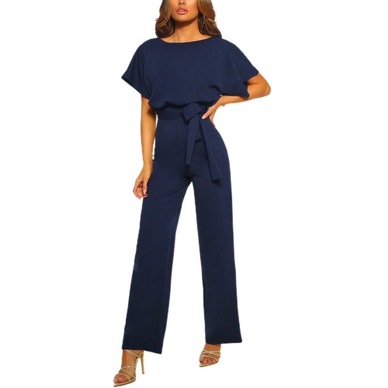 Women Sleeveless Long Jumpsuit 2025 Summer Wide Leg Pant Casual Waisted Tank Rompers Playsuit Office Lady Elegant Pocket Overall - Image 10