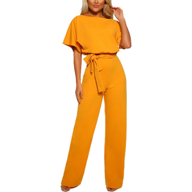 Women Sleeveless Long Jumpsuit 2025 Summer Wide Leg Pant Casual Waisted Tank Rompers Playsuit Office Lady Elegant Pocket Overall - Image 12