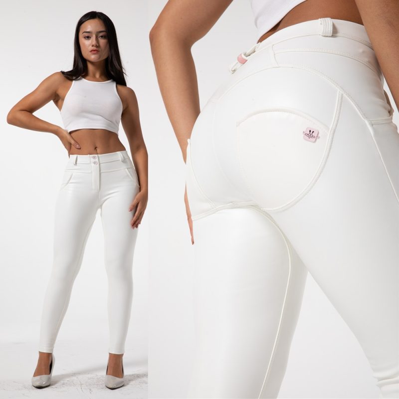 Shascullfites Women Faux Leather Pencil Pants Streetwear Slim Fit Bodycon Trousers Casual Skinny Elastic Women Pants 8 Colors - Image 2
