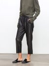 Genuine Leather Harem Pants Women Real Sheepskin Trousers High Elastic Waist 2024 New Streetwear Plus Size Pants Y2k Fashion