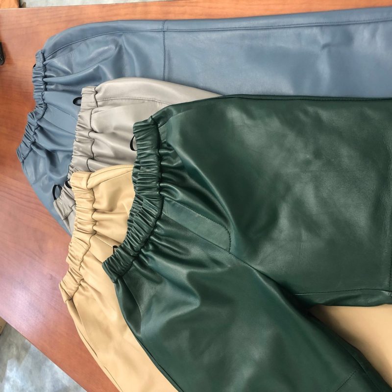 Genuine Leather Harem Pants Women Real Sheepskin Trousers High Elastic Waist 2024 New Streetwear Plus Size Pants Y2k Fashion - Image 14