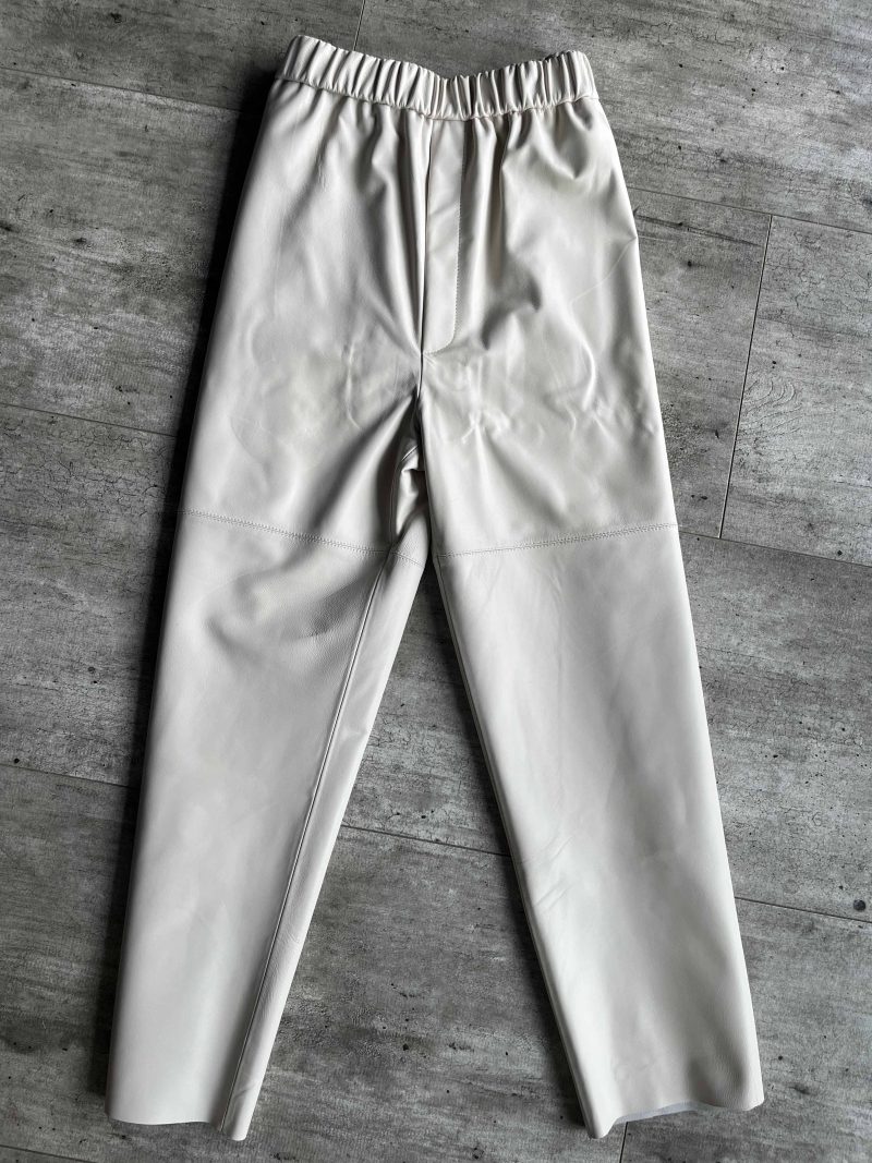 Genuine Leather Harem Pants Women Real Sheepskin Trousers High Elastic Waist 2024 New Streetwear Plus Size Pants Y2k Fashion - Image 16