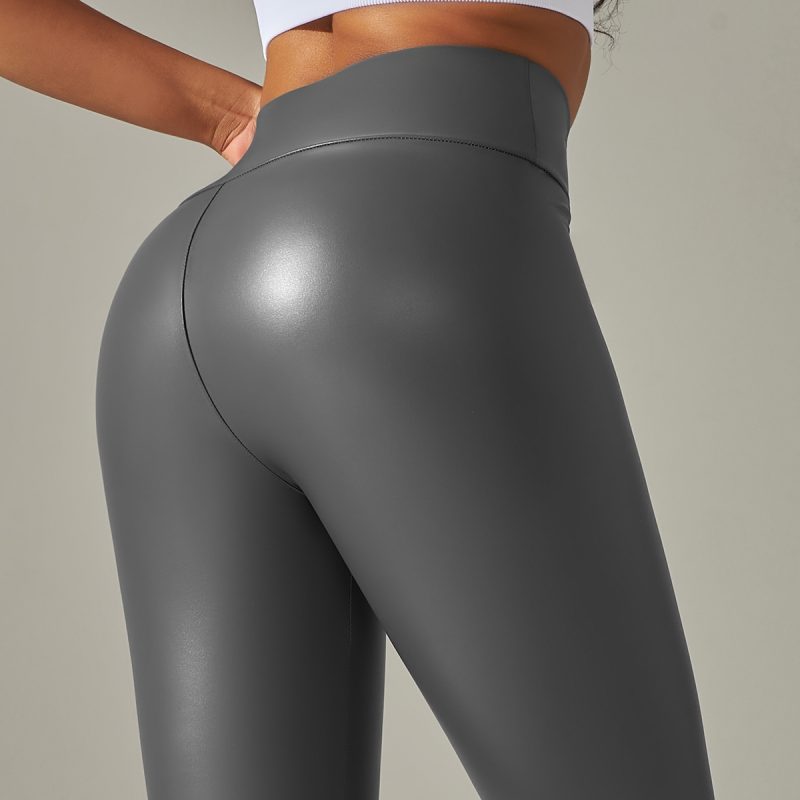 Women Pu Leather Leggings Pants XS-5XL Plus Size Faux Leather Leggings Female Elastic Slim Skinny Sexy Leather Pants Trousers - Image 5