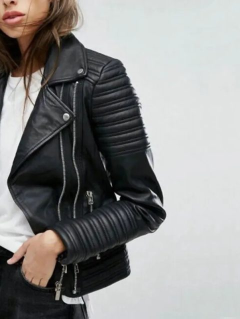 Customizable 2024 New UZZDSS Women Soft Motorcycle Faux Leather Jackets Ladies Long Sleeve Autumn Winter Biker Streetwear Coat
