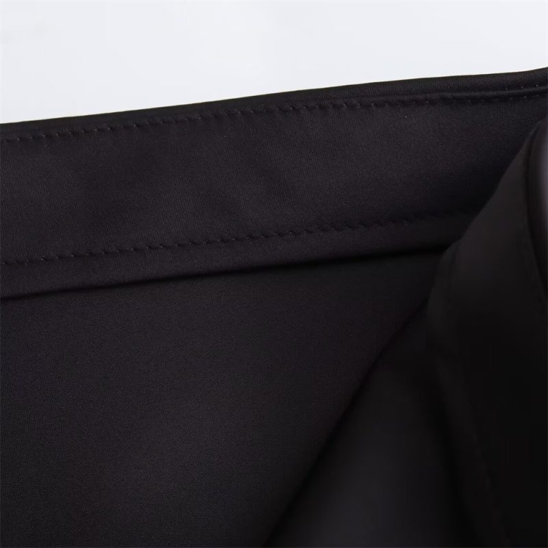 UNIZERA2024 summer new casual women's clothing simple and fashionable high waisted slim fit silk satin texture MIDI skirt - Image 6