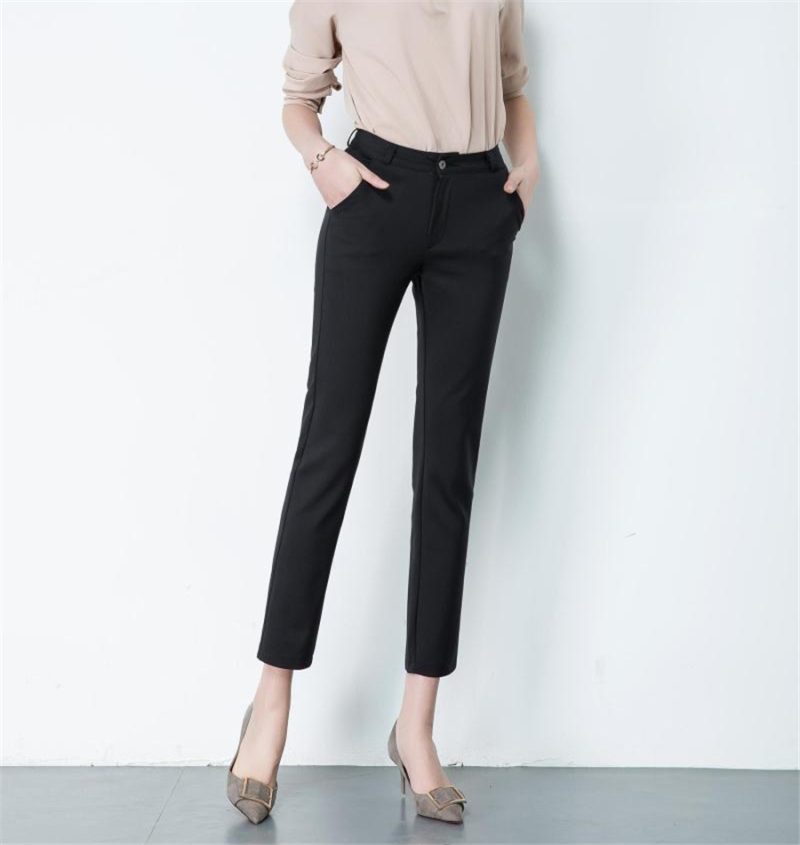 High Waist Pencil Pants New Formal Women Casual Big Size 4xl Korean Office Pantalones Slim OL Candy Color Ankle-length Spodnie - Image 4