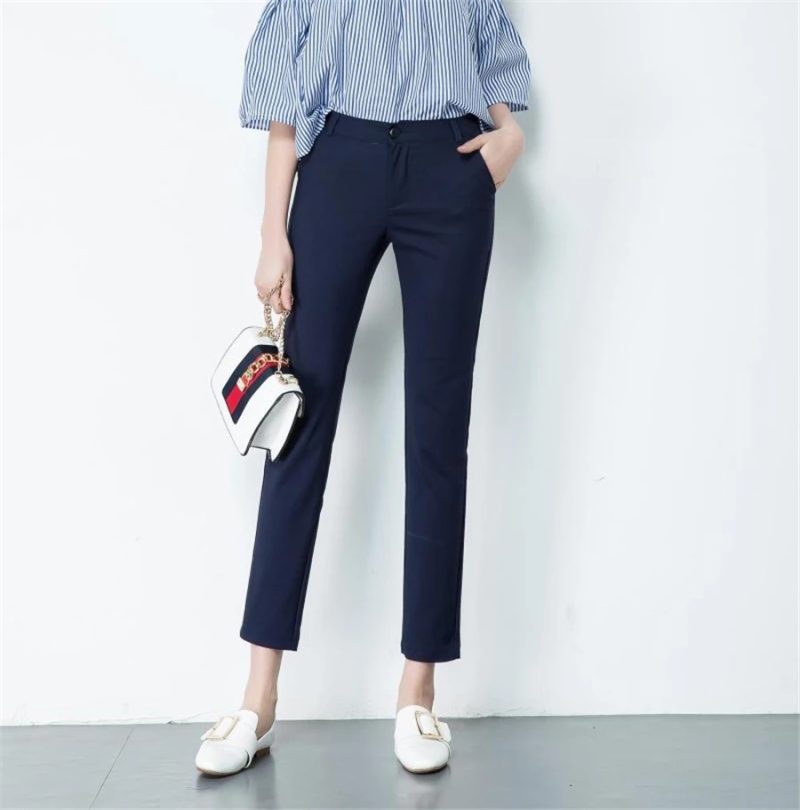 High Waist Pencil Pants New Formal Women Casual Big Size 4xl Korean Office Pantalones Slim OL Candy Color Ankle-length Spodnie - Image 9