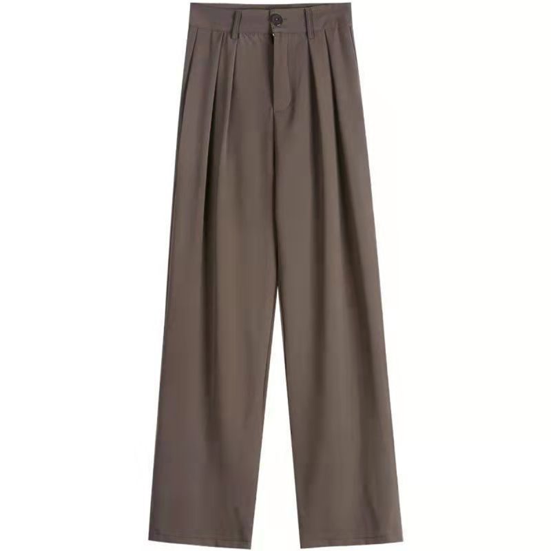 Fashion High Waist Wide Leg Pants Women Spring Fall Baggy Black Trouser Office Ladies Full Length Straight Suit Pant Outwear New - Image 6