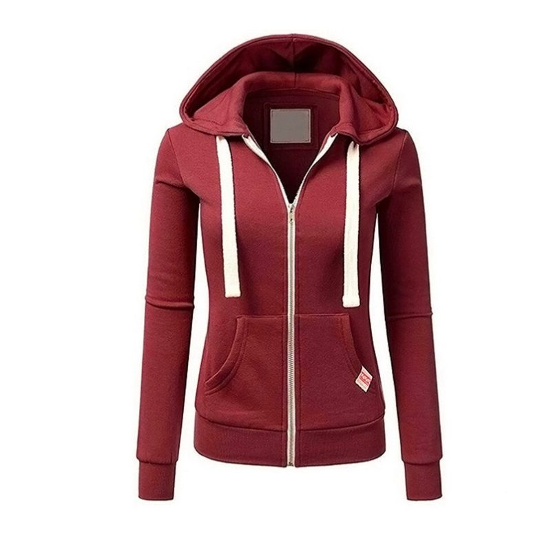 2024 New Women's Fashion Long sleeved Loose Top Hoodie Street Clothing Casual Pullover Solid Color Hooded Sweatshirt S-XXXL - Image 7