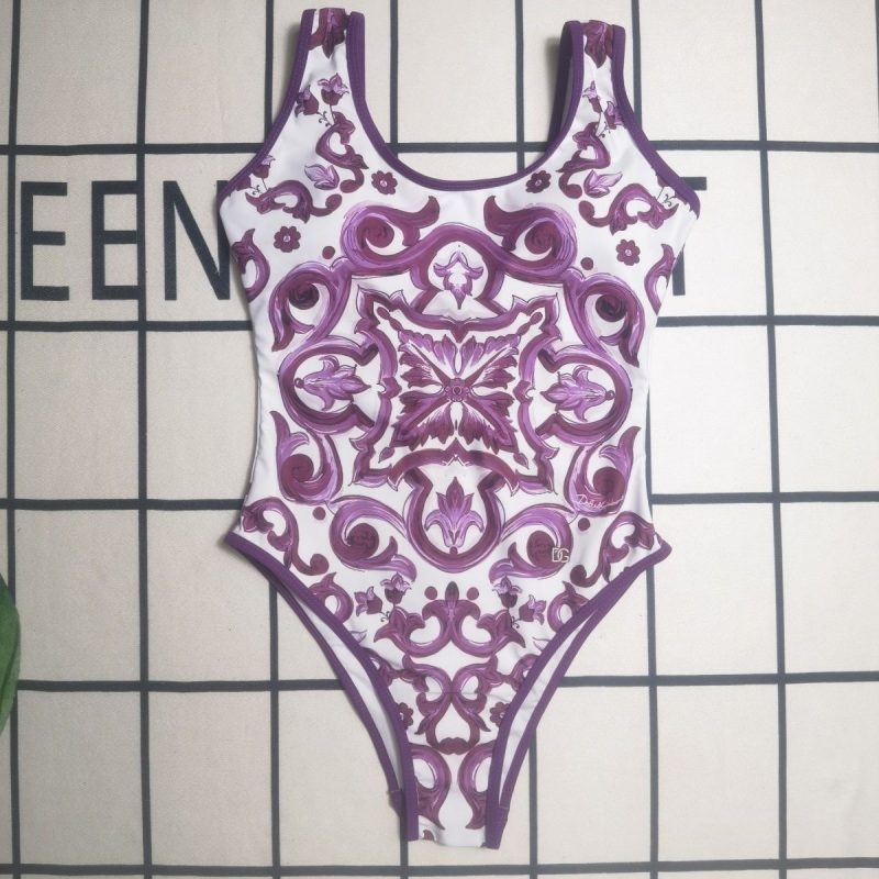 Women One Piece Swimsuit Skirt Blue Holiday Beachwear Vintage Swimwear Female Retro Designer Bathing Suit Surf Wear Summer - Image 10