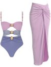 2024 High Quality One Piece Swimsuit Golden buck Printed Push Up Women Bikini Set Swimwear Slimming Bathing Suit Beach Wear