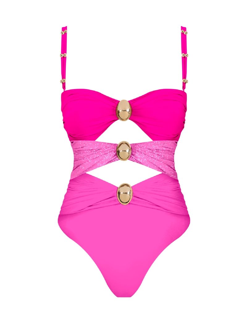 2024 High Quality One Piece Swimsuit Golden buck Printed Push Up Women Bikini Set Swimwear Slimming Bathing Suit Beach Wear - Image 19