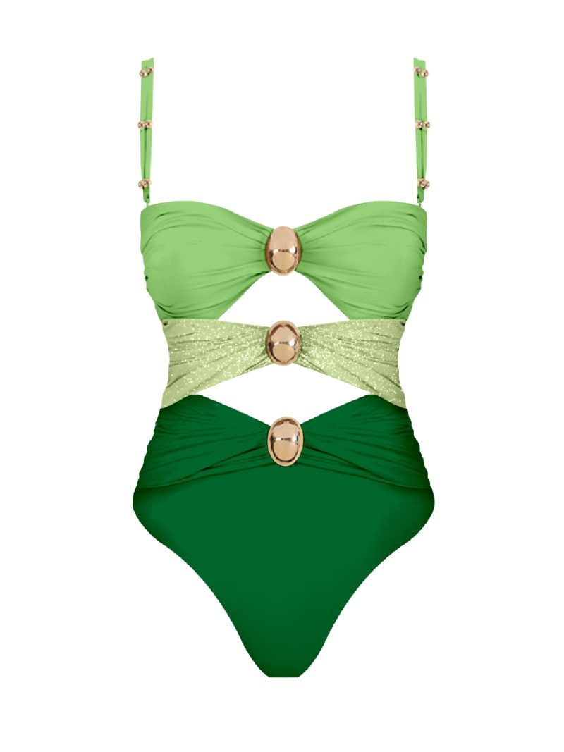 2024 High Quality One Piece Swimsuit Golden buck Printed Push Up Women Bikini Set Swimwear Slimming Bathing Suit Beach Wear - Image 21