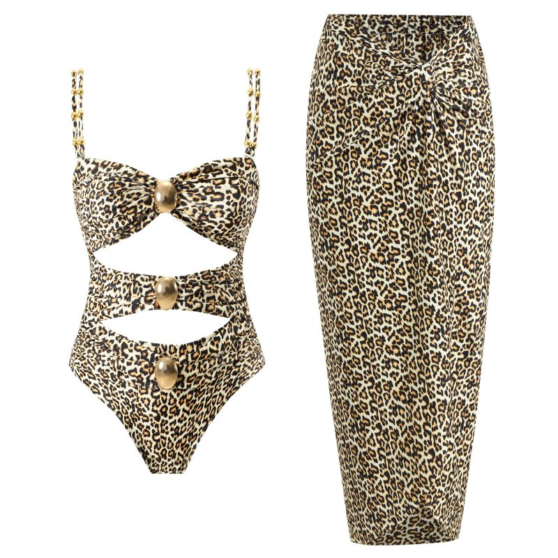 2024 High Quality One Piece Swimsuit Golden buck Printed Push Up Women Bikini Set Swimwear Slimming Bathing Suit Beach Wear - Image 25
