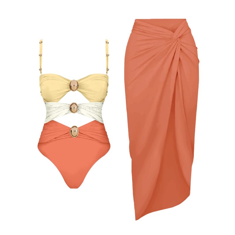 2024 High Quality One Piece Swimsuit Golden buck Printed Push Up Women Bikini Set Swimwear Slimming Bathing Suit Beach Wear - Image 34
