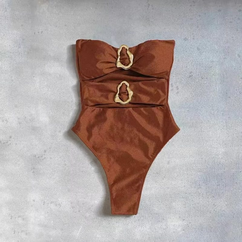 Oval One Piece Swimsuit 2025 New Sexy Swimwear Women Swimsuit Hollow Out Bathing Suit Beachwear Monokini Female Biquini Swim - Image 7