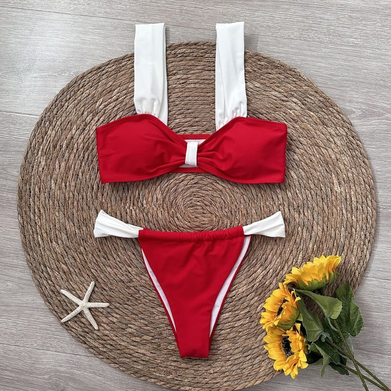 3 Pieces Bikini Set Wiht Mini Skirt Women Swimwear 2024 Sexy Bikinis Push Up Beachwear Solid Bodysuit Micro Thong Biquini Female - Image 2