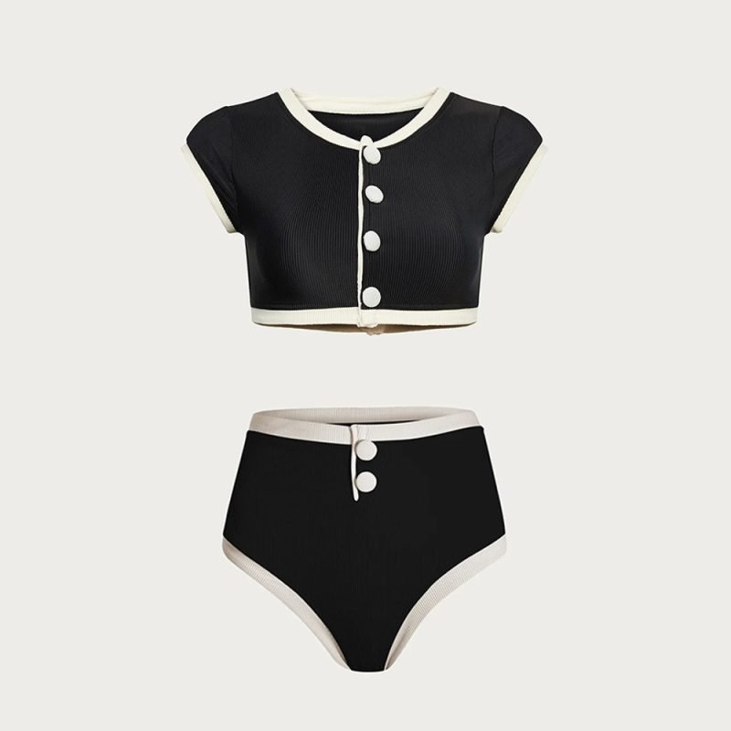 High Waist Bikinis 2024 Sexy Women Swimsuits Female Swimwear Bikini Set Bathing Suit Swimming Suits Beachwear Thong Biquini - Image 4