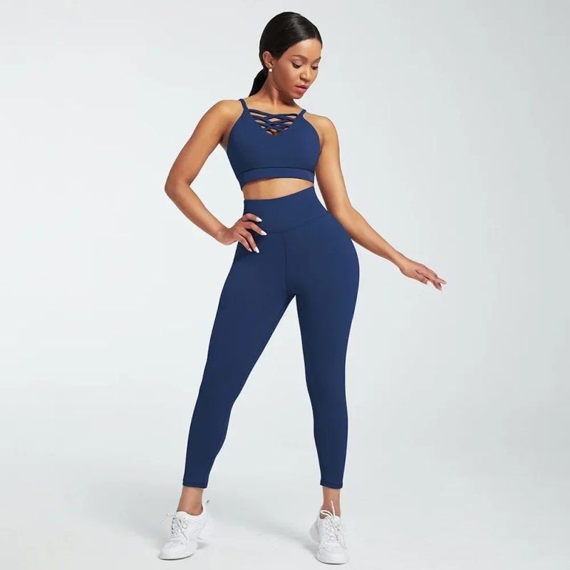 Ensemble Female 3 Pieces Yoga Set Gym Workout Clothes for Women Sport Long Sleeve Hoodie Sweater Active Wear Sport Set Tracksuit - Image 10