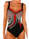 One-Piece Swimsuits Swimming Suit For Women Bodysuit Women Female Swimwear Bath Clothing Beach Wear With Pad Wire Free Print