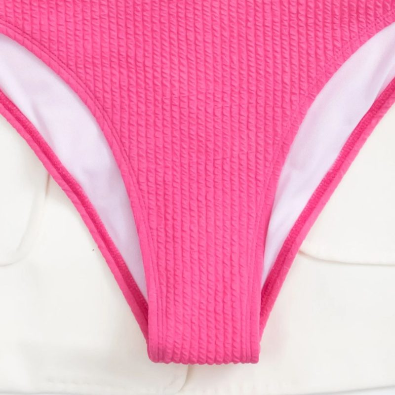 Female Swimming Suit Screw Thread Bikini Set 2 Pieces Sport Beach Suit Women Sport Bra with Triangle Shorts - Image 5