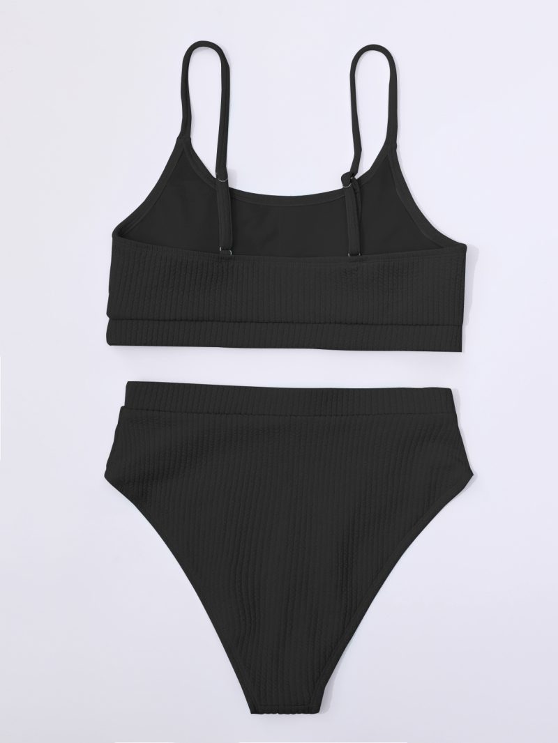 Female Swimming Suit Screw Thread Bikini Set 2 Pieces Sport Beach Suit Women Sport Bra with Triangle Shorts - Image 7