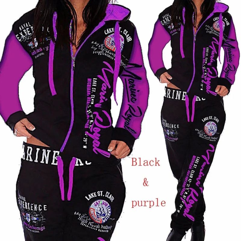 ZOGAA female new Womens Sets Clothes Hoodies Pants 2 Piece Set Warm Ladies Printed Women Outfits Matching Suit Women Tracksuit - Image 2