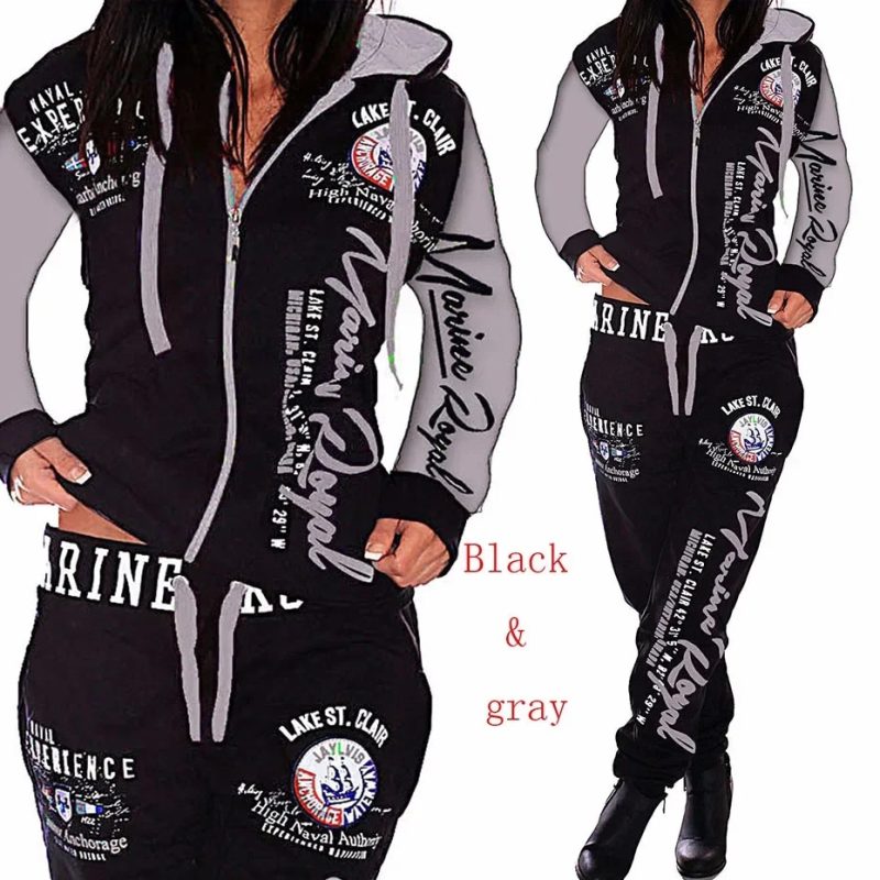 ZOGAA female new Womens Sets Clothes Hoodies Pants 2 Piece Set Warm Ladies Printed Women Outfits Matching Suit Women Tracksuit - Image 4