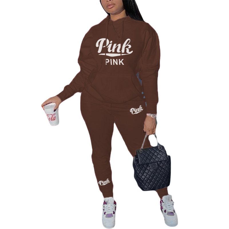 Hoodies Set for Women Suit Hoodie and Sweat Pants Set Zip V Long Sleeve Sport 2 Piece Set Women Tracksuit Joggers Sweat - Image 3