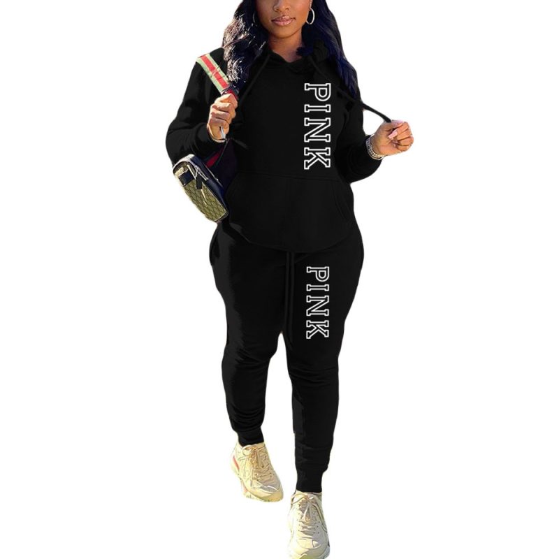 Hoodies Set for Women Suit Hoodie and Sweat Pants Set Zip V Long Sleeve Sport 2 Piece Set Women Tracksuit Joggers Sweat - Image 12
