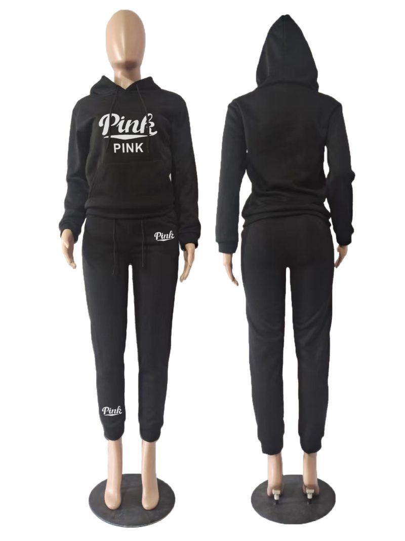 Hoodies Set for Women Suit Hoodie and Sweat Pants Set Zip V Long Sleeve Sport 2 Piece Set Women Tracksuit Joggers Sweat - Image 13