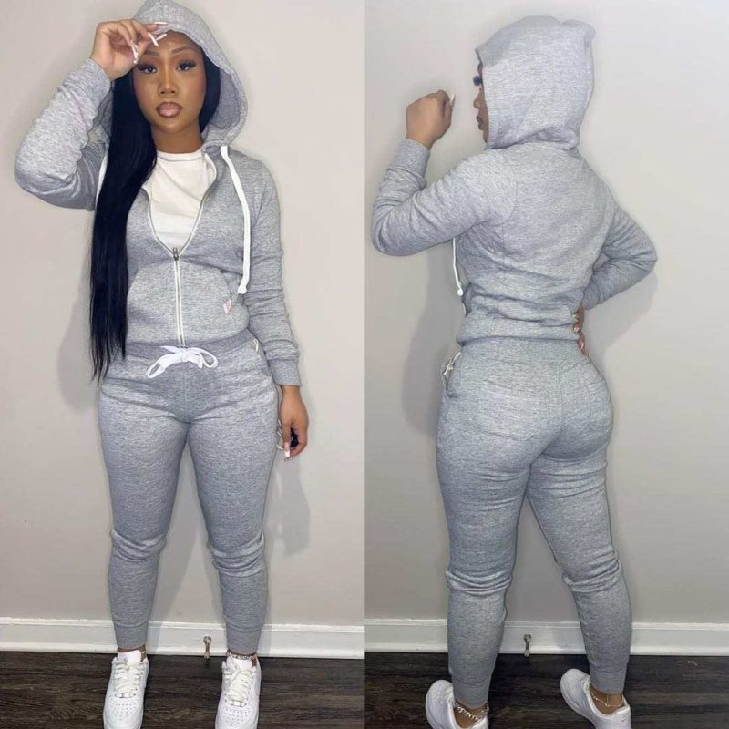 11 Colors fall winter 2 Piece Pants Set Women fall 2025 women clothes Hoodies Sweatshirt Outfit two piece pants set clothes - Image 2