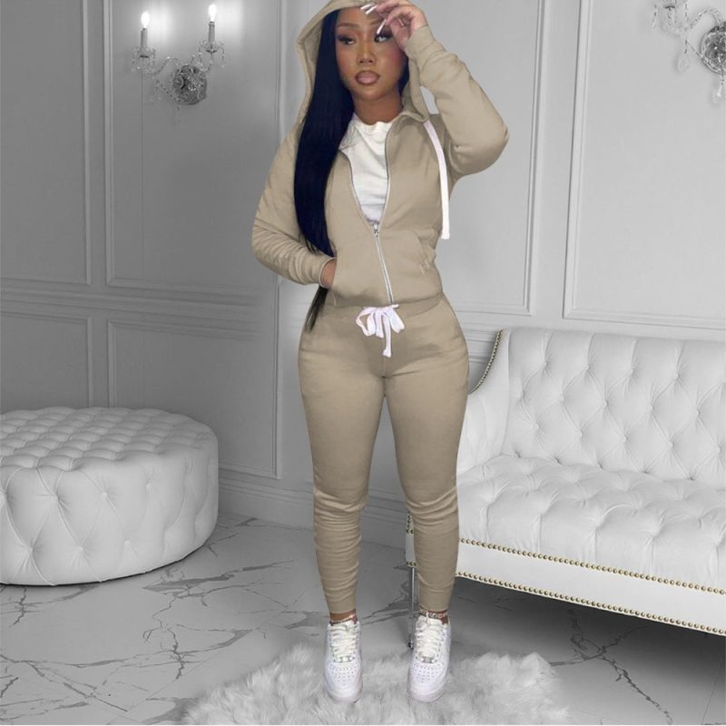 11 Colors fall winter 2 Piece Pants Set Women fall 2025 women clothes Hoodies Sweatshirt Outfit two piece pants set clothes - Image 12