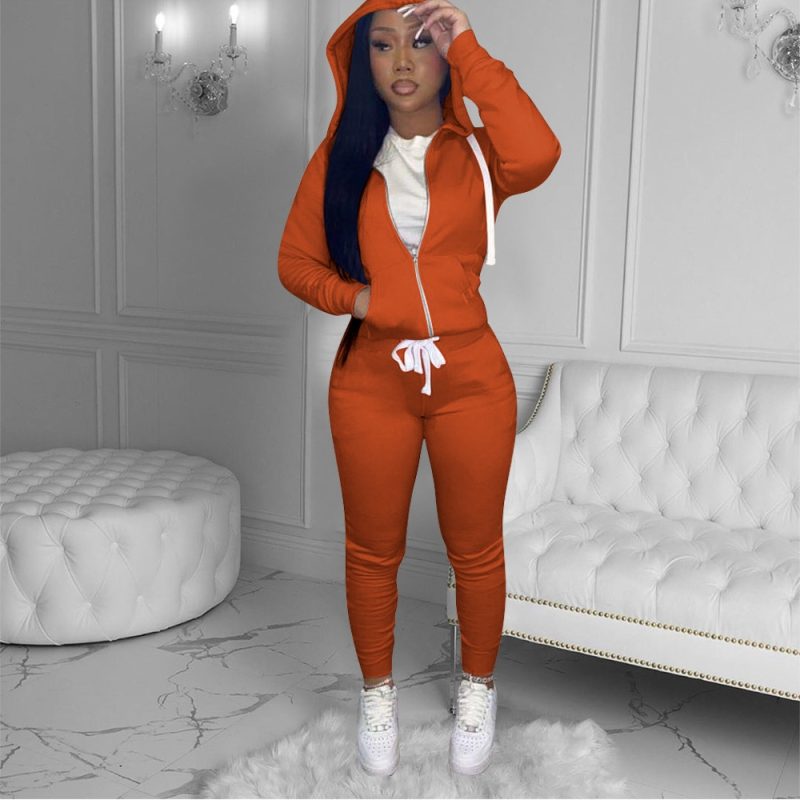 11 Colors fall winter 2 Piece Pants Set Women fall 2025 women clothes Hoodies Sweatshirt Outfit two piece pants set clothes - Image 13