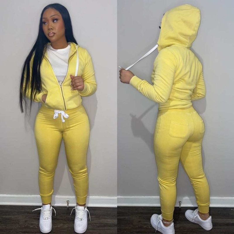 11 Colors fall winter 2 Piece Pants Set Women fall 2025 women clothes Hoodies Sweatshirt Outfit two piece pants set clothes - Image 16