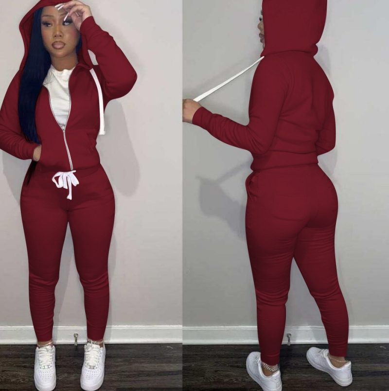 11 Colors fall winter 2 Piece Pants Set Women fall 2025 women clothes Hoodies Sweatshirt Outfit two piece pants set clothes - Image 17