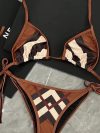 Brand Luxury Design 2024 Summer Bikini 2 Piece Set For Women Sexy Swimwear Praia Swimsuit Cover-ups Tankini Beach Wear Clothes