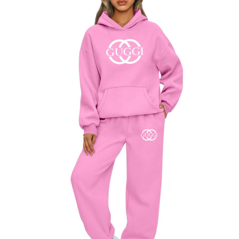 Autumn Winter Woman Tracksuit Hoodies+Sweatpants 2-Piece Fashion Causal Jogging sweatshirt Clothes Pullover Fleece Pant Sets New - Image 7